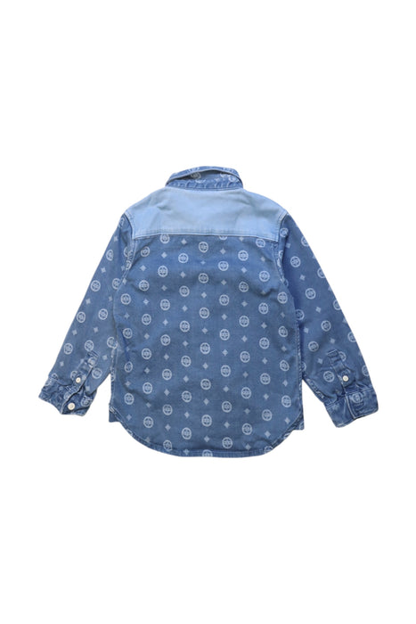 A Blue Long Sleeve Shirts from Evisu in size 4T for boy. (Back View)