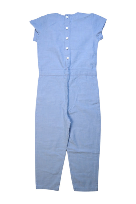 A Blue Short Sleeve Jumpsuits from La Petite Collection in size 5T for girl. (Back View)