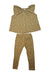 A Beige Pants Sets from Jamie Kay in size 5T for girl. (Front View)