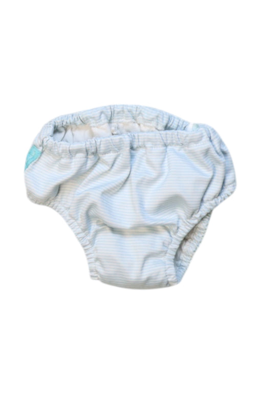 A Blue Swim Diapers from Charlie Banana in size 12-18M for neutral. (Front View)