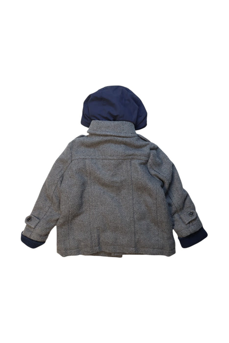 A Grey Coats from Chicco in size 2T for boy. (Back View)