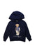 A Navy Hooded Sweatshirts from Polo Ralph Lauren in size 4T for boy. (Front View)