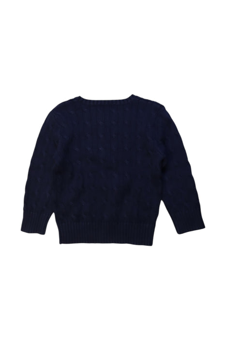 A Navy Knit Sweaters from Polo Ralph Lauren in size 3T for boy. (Back View)