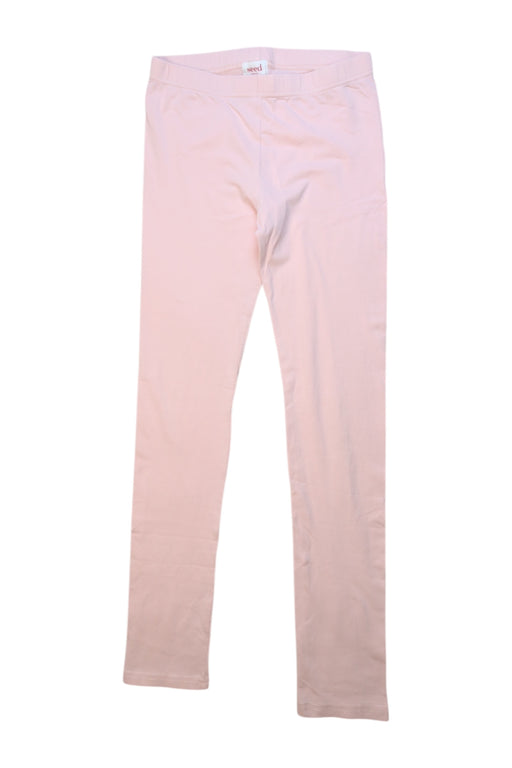 A Pink Casual Pants from Seed in size 10Y for girl. (Front View)