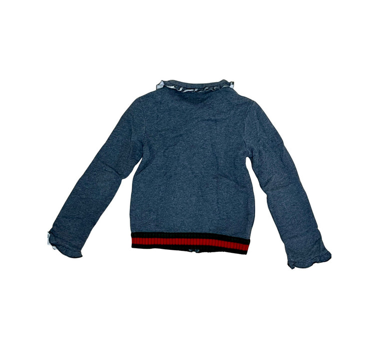 A Grey Zippered Sweatshirts from Gucci in size 8Y for girl. (Back View)