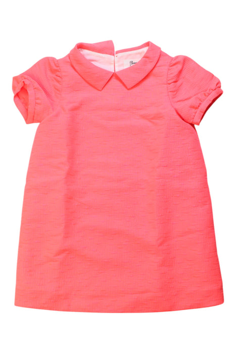 A Pink Short Sleeve Dresses from Bonpoint in size 6T for girl. (Front View)