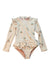 A Beige Rash Guards from Liewood in size 4T for girl. (Front View)