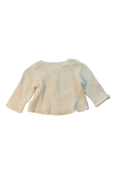 A Beige Cardigans from Poudre Organic in size 4T for girl. (Back View)