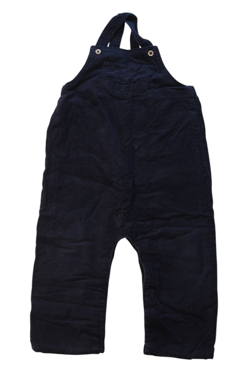 A Navy Long Overalls from Bout'Chou in size 12-18M for girl. (Front View)