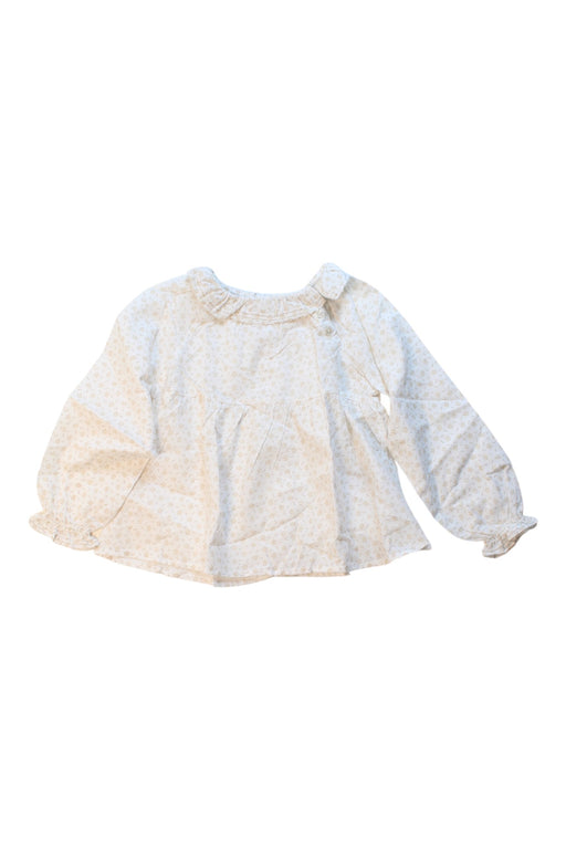 A White Long Sleeve Tops from Bonpoint in size 3T for girl. (Front View)