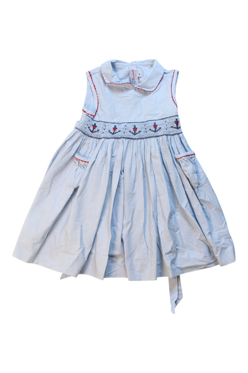 A Blue Sleeveless Dresses from Kidiwi in size 2T for girl. (Front View)