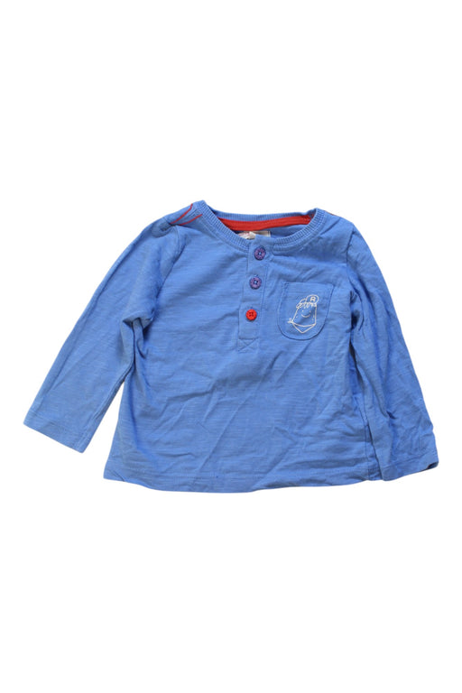 A Blue Long Sleeve Tops from DPAM in size 6-12M for boy. (Front View)