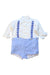 A White Long Sleeve Rompers from Arroz con Leche in size 3-6M for boy. (Front View)