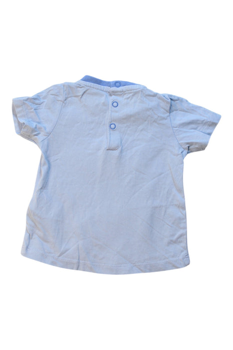 A Blue Short Sleeve T Shirts from DPAM in size 3-6M for boy. (Back View)