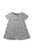 A White Short Sleeve Dresses from Petit Bateau in size 3T for girl. (Front View)