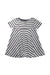 A White Short Sleeve Dresses from Petit Bateau in size 3T for girl. (Front View)