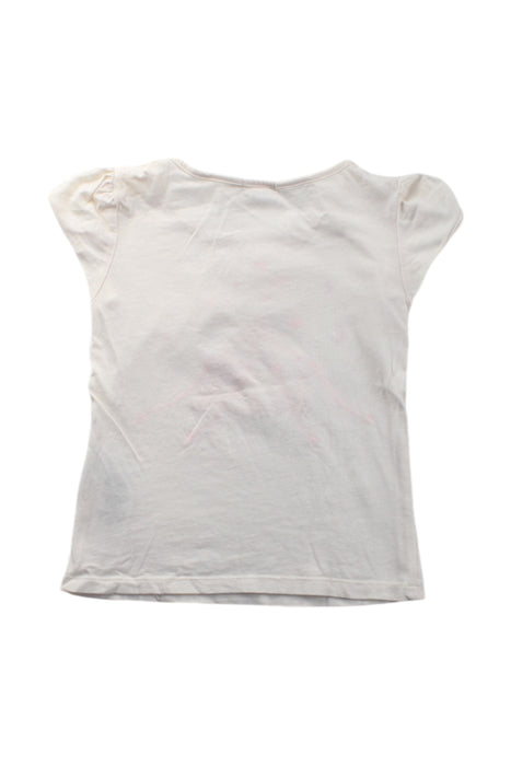 A White Short Sleeve Tops from Billieblush in size 4T for girl. (Back View)