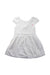 A White Short Sleeve Dresses from Sergent Major in size 4T for girl. (Front View)