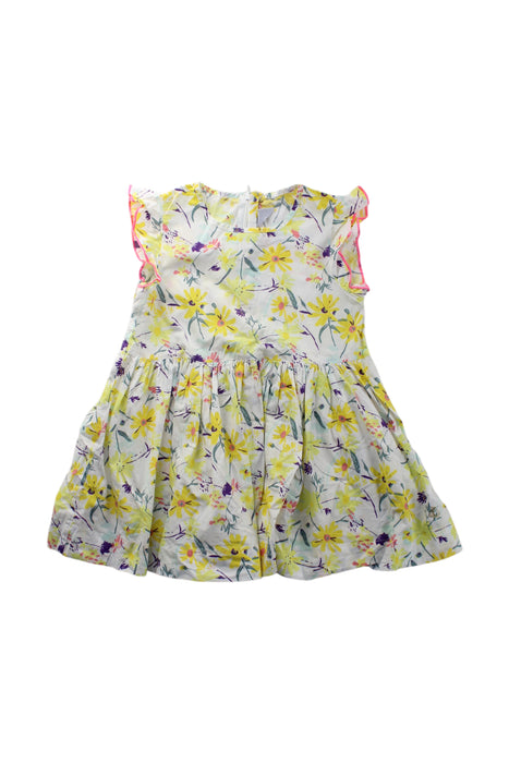 A Multicolour Sleeveless Dresses from Petit Bateau in size 3T for girl. (Front View)