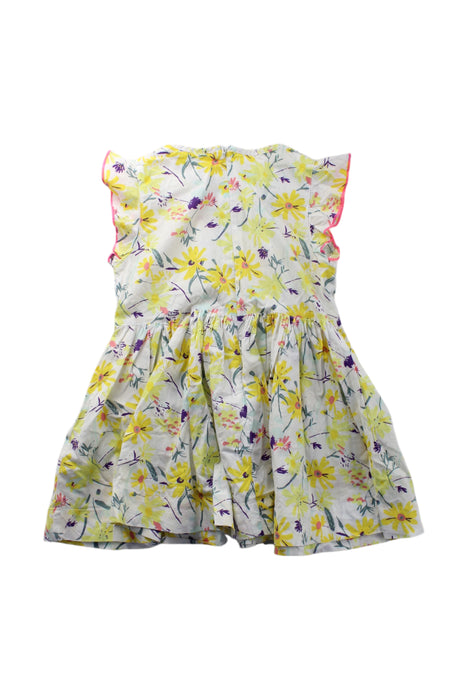 A Multicolour Sleeveless Dresses from Petit Bateau in size 3T for girl. (Back View)