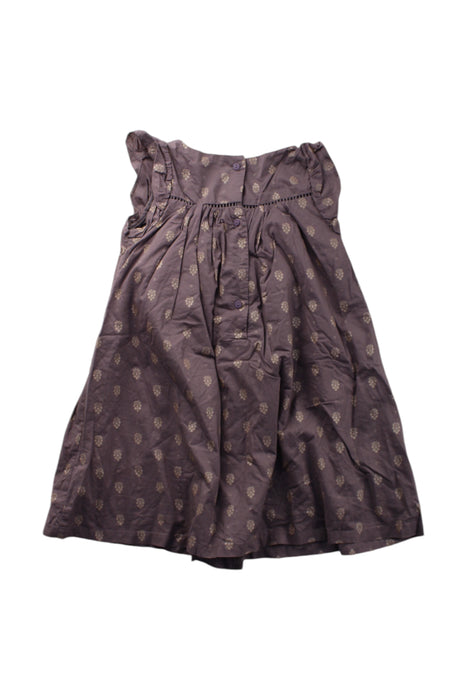 A Grey Sleeveless Dresses from DPAM in size 3T for girl. (Back View)