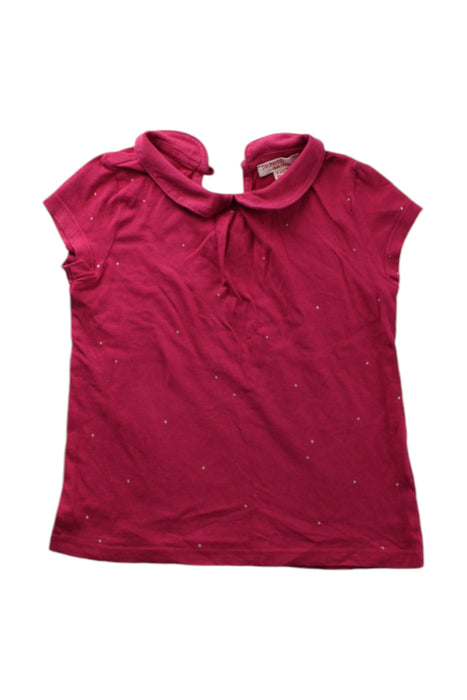 A Pink Short Sleeve Tops from DPAM in size 3T for girl. (Front View)