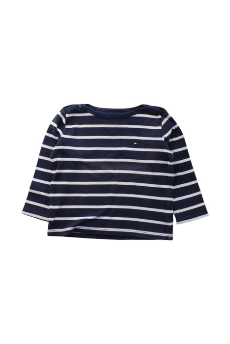 A Navy Long Sleeve T Shirts from Cadet Rousselle in size 6-12M for neutral. (Front View)