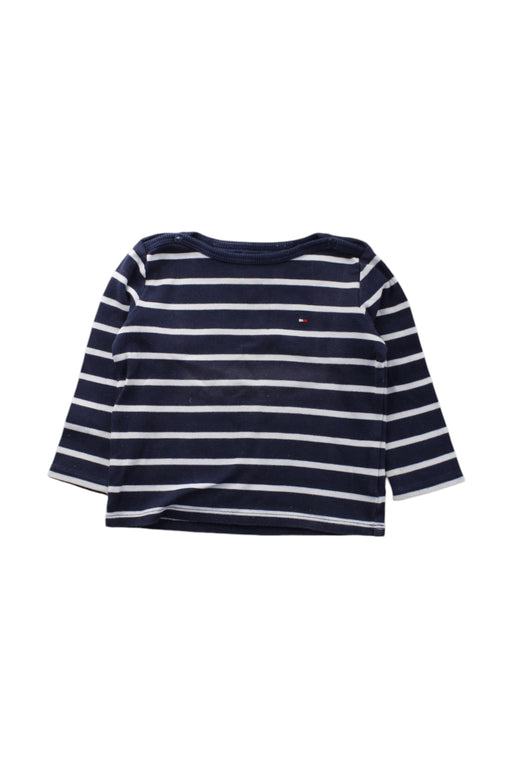 A Navy Long Sleeve T Shirts from Cadet Rousselle in size 6-12M for neutral. (Front View)