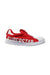 A Red Sneakers from Adidas in size 4T for neutral. (Front View)