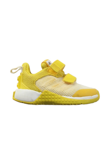 A Yellow Sneakers from Adidas in size 12-18M for neutral. (Front View)