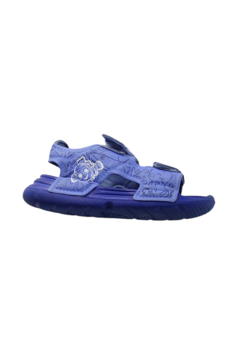 A Blue Sandals from Adidas in size 18-24M for neutral. (Front View)