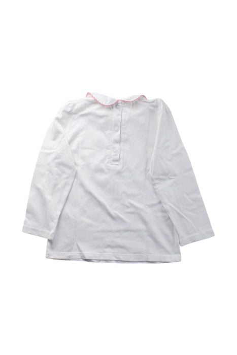 A White Long Sleeve Tops from Jojo Maman Bébé in size 3T for girl. (Back View)