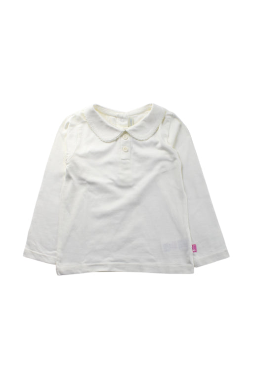 A White Long Sleeve Tops from Jojo Maman Bébé in size 3T for neutral. (Front View)