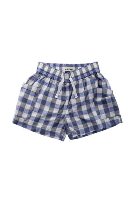 A Blue Shorts from Boden in size 5T for neutral. (Front View)