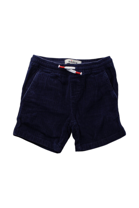 A Navy Shorts from Boden in size 5T for neutral. (Front View)