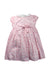 A Pink Short Sleeve Dresses from Jojo Maman Bébé in size 3T for girl. (Back View)