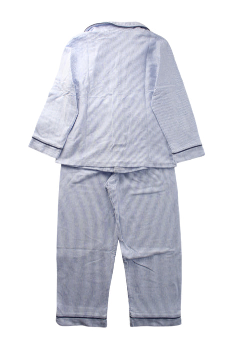 A Blue Pyjama Sets from The Little White Company in size 4T for neutral. (Back View)