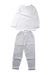 A White Pyjama Sets from The Little White Company in size 3T for neutral. (Back View)