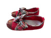 A Red Flats from Jacadi in size 6T for girl. (Back View)