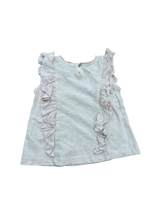 A Pink Sleeveless T Shirts from Velveteen in size 4T for girl. (Back View)