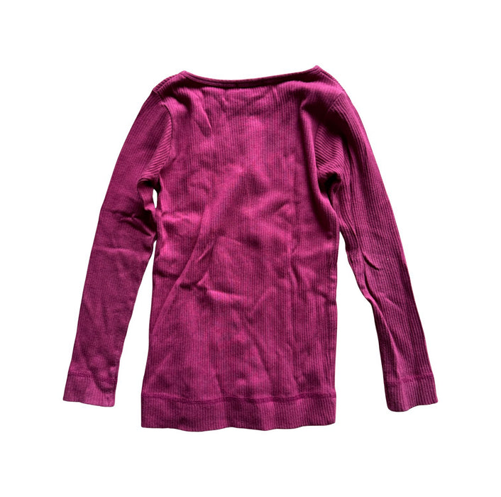 A Burgundy Long Sleeve T Shirts from Jamie Kay in size 5T for neutral. (Back View)