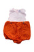 A Orange Sleeveless Rompers from Jacadi in size 6-12M for neutral. (Front View)