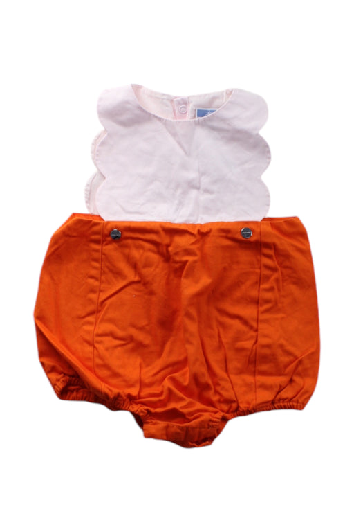 A Orange Sleeveless Rompers from Jacadi in size 6-12M for neutral. (Front View)