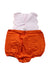 A Orange Sleeveless Rompers from Jacadi in size 6-12M for neutral. (Back View)