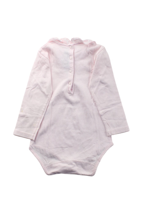 A Pink Long Sleeve Bodysuits from Tartine et Chocolat in size 12-18M for neutral. (Back View)