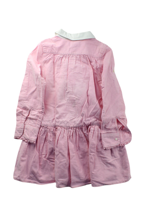 A Pink Long Sleeve Dresses from Ralph Lauren in size 5T for girl. (Back View)