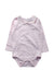 A Pink Long Sleeve Bodysuits from The Little White Company in size 6-12M for neutral. (Front View)