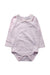 A Pink Long Sleeve Bodysuits from The Little White Company in size 6-12M for neutral. (Front View)