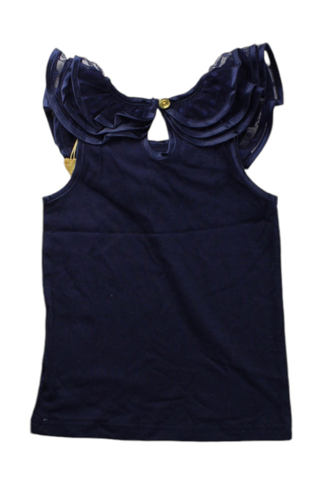 A Navy Sleeveless Tops from Angel's Face in size 2T for girl. (Back View)