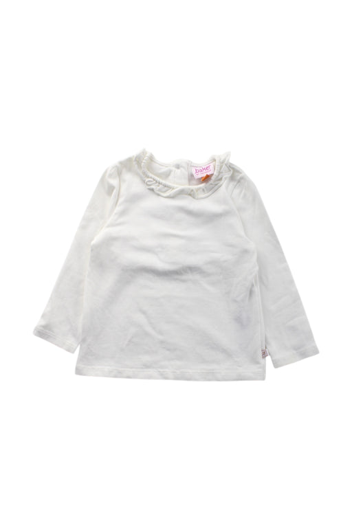 A White Long Sleeve Tops from Baker by Ted Baker in size 6-12M for girl. (Front View)